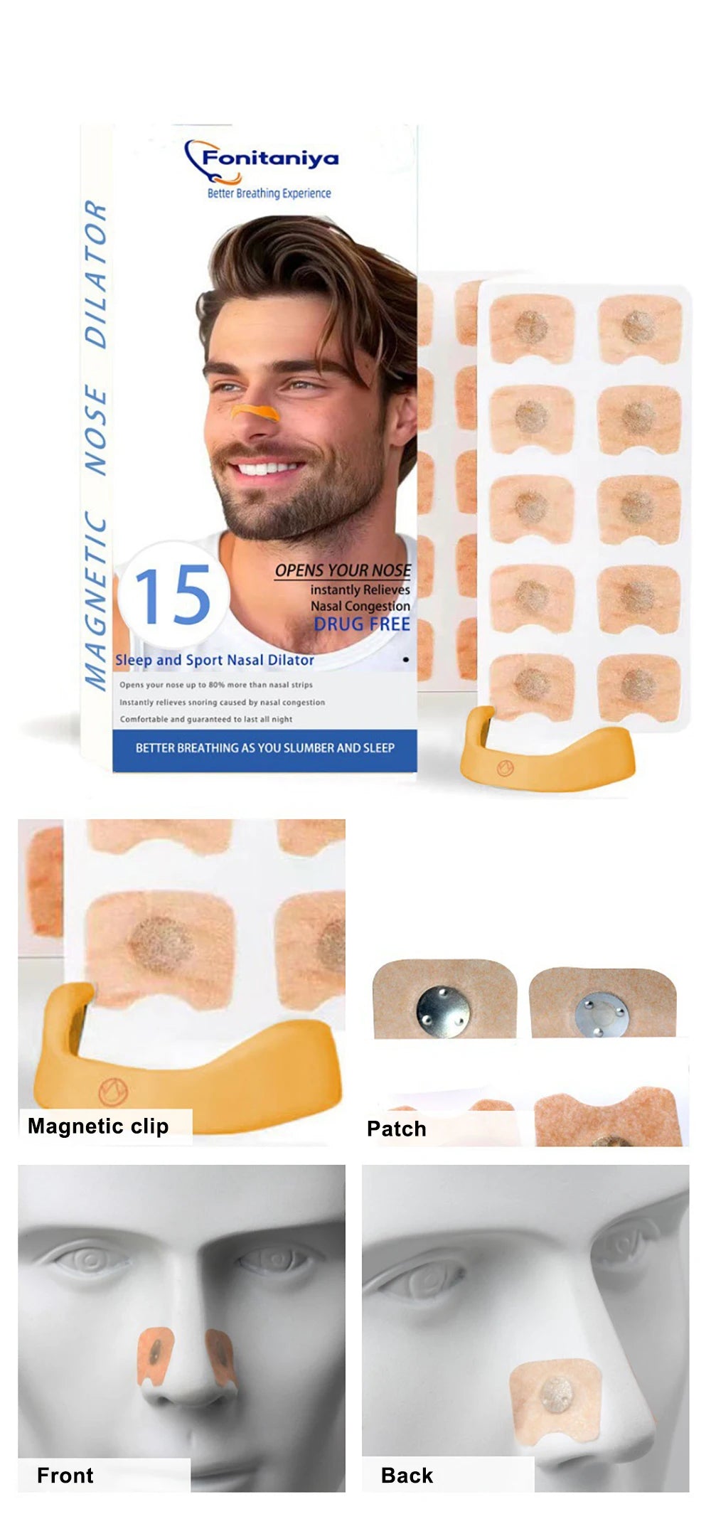 Velvra Magnetic Nasal Breathing Clip - Future Finds